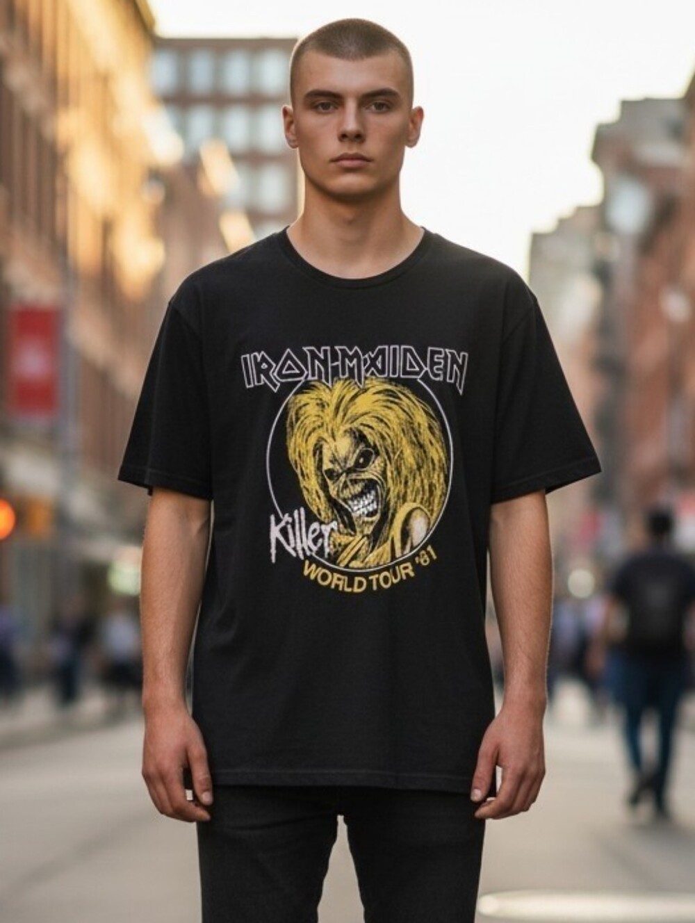 Iron Maiden 'Killer' World Tour '81 Short Sleeve Tee - Black